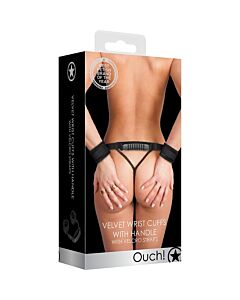 Manette in velluto con impugnatura