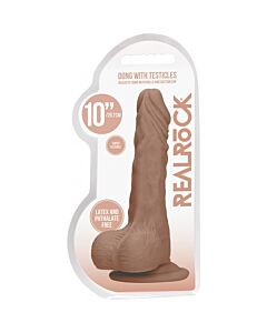 Dildo Real Feel 10'' - Pelle Morbida Tan