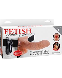 Pene vibrante realistico con imbracatura 19 cm