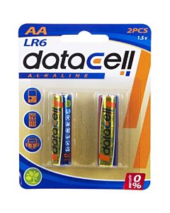 Blister 2 batterie alcaline LR6/AA - Datacell