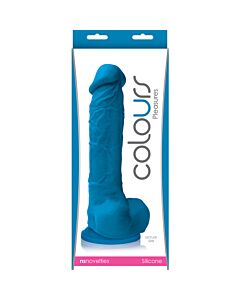 Dildo piacere colori 8 pollici azul