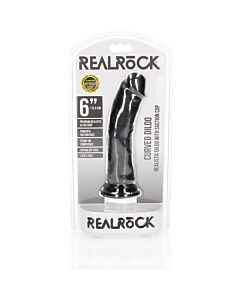 RealRock - Pene Realistico Curvato con Ventosa - 6''/ 15,5 cm