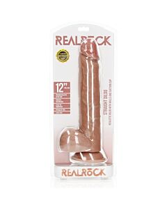 RealRock - Pene Realistico con Testicoli e Ventosa - 12''/ 30,5 cm