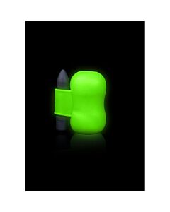 Ahi! Masturbatore con Vibratore Fluorescente - Glow in the Dark