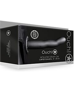Ouch - Cinghia cava curva metalizzata - 8'' / 20 cm