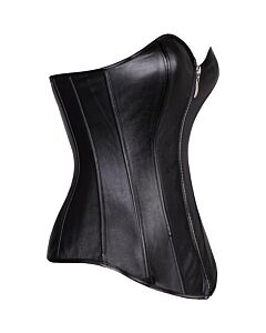 Corset Fortunated Nero - Corset Nero in PVC di Alta Qualità