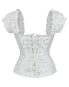Corset Celeste Bianco - Tutte le Taglie