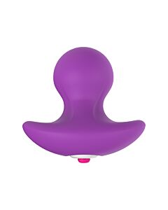 Vibrazioni di Piacere Tappo di Piacere Viola - Vibratore Plug in Silicone con 10 Modalità di Vibrazione
