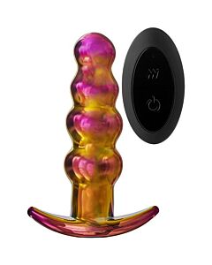 Plug Vibrante con Perle di Lusso - Telecomando Wireless