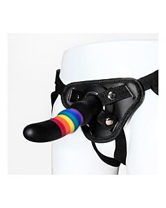 Dildo con cinturón Arcobaleno