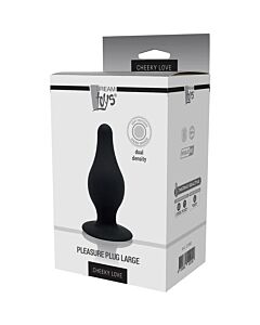 Plug Amore Nero - Silicone Dual Density con Ventosa