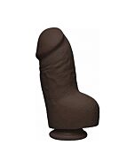 Fat d - realistico pene ultraskyn 20cm - cioccolato