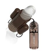 Vibration Dual Penis Cover - Grey