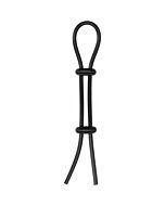 Doppio anello elastico in silicone - nero