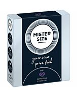 Mister size 69- preservativos extrafinos (confezione da 3)