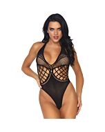 Body halter rosso - nero