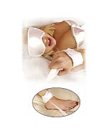 Cravatta kit fetish bianco satinato