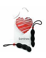 SPINA SANINEX CLIMAX ANALE CON ANILLO PENE NEGRO