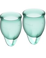 Satisfyer feel fiducioso kit copa mestruale trasparente 15 + 20 ml