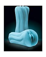 Masturbatore Firefly yoni in silicone per vagina - blu