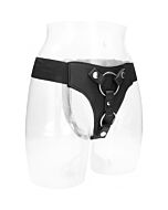 Imbracatura a doppia penetrazione - nera