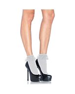Calze bianche avenue Leg con volant decorativo