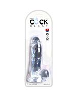 King cock - dildo realista, trasparente -15,2 cm
