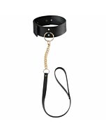 Collana bijoux indiscrets labirinto nero con cinturino