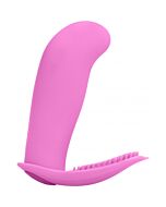 Vibratore in silicone per telecomando Leon - rosa