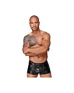 Boxer effetto bagnato in pvc - nero