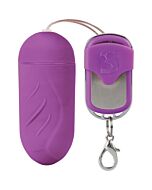 Colpo di uovo a coste telecomando lilla 100 silicone