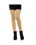 Leg avenue medias de lurex trasparente oro