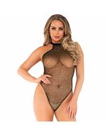 Leg avenue teddy glitter oro e nero taglia unica