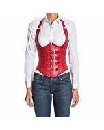 Cinturino in stile gilet rosso brillante