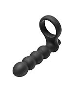 Anello del pene con dildo nero