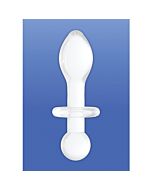 Connettore a bilanciere in cristallo - bianco