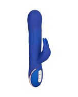 Coniglietto vibrante in silicone rotante - blu