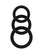 Sono n 25 set di anelli per pene in silicone nero
