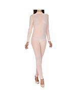 Tuta di strass bianca