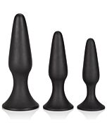Kit di allenamento anale in silicone nero