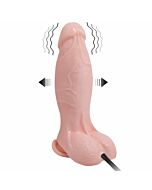 Dildo realistico vibrador e inflable 18.8 cm