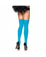 Calze in nylon opaco avenue color blu neon