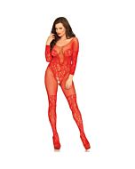 Pizzo avenue gamba e rojo bodystocking netto