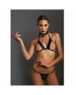 Collana e cinturino bondage crespo