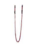 Morsetti per capezzoli rossi regolabili