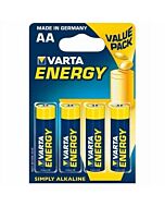 Varta energy pila alcalina aa lr6 blister * 4