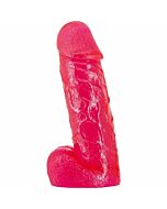 Pene realistico con testicoli - 20 cm - rosso