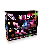 Preservativi trasparenti ultra sottili Saninex 144 pz