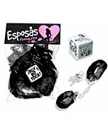 Confeziona manette e posiziona dadi neri