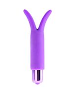 Vibratore in silicone con vibrazione divertente - viola
